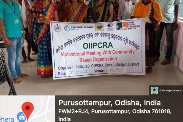 Training on Climate Resilent Agriculture, Purusottampur Block, Ganjam District, Odisha