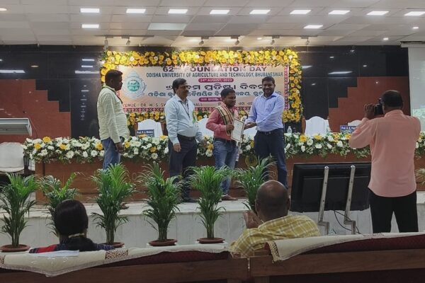 Bhuban Farmers Producer Company Limited received an award from Odisha University of Agriculture and Technology (OUAT), Bhubaneswar, Odisha on 24th August 2023