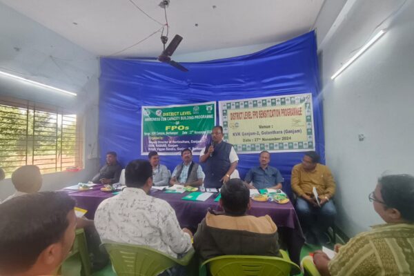 District-level Awareness cum Capacity Building program for FPOs organized by KVK Ganjam on 27th Nov’24 at KVK Campus, Golanthara, Ganjam, Odisha