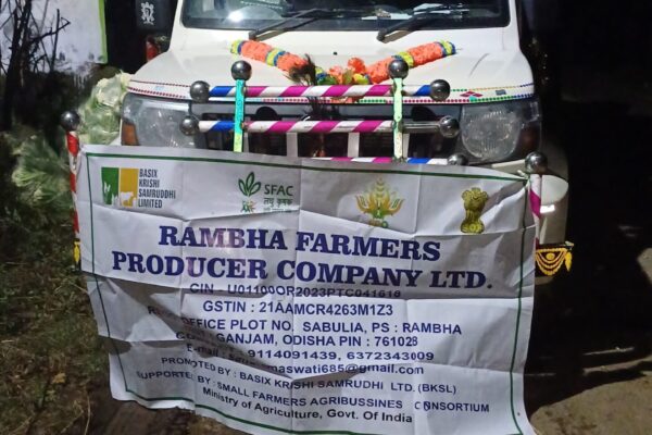 Rambha Farmers Producer Company Limited, Ganjam district, Odisha sold 24.6 Quintal of Cauliflower in APMC Hinjlicut to APMC Kamkhayanagar, Odisha on 30-12-2024.