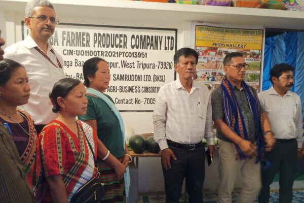 The MD, SFAC visited Lefunga FPO in West Tripura District, Tripura & interacted with farmers and analysed the FPO activities. The visit encouraged our FPO to take up various Business Development Initiatives.