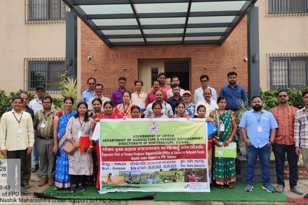 Exposure visit of Beguniapada FPCL, Ganjam, Odisha to Sahyadri Farms, Nasik, Maharashtra sponsored by Directorate of Horticulture, Govt. of Odisha from 22-25 May 2025 on hi-tech agriculture and export-oriented value-added products.