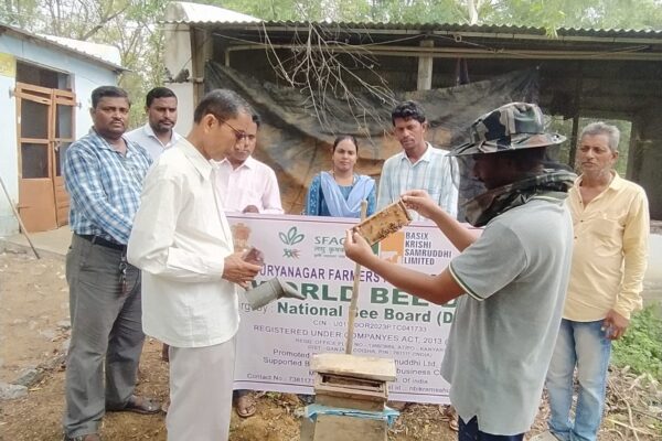 Kabisuryanagar FPO, Ganjam, Odisha organized “World Bee Day” on 20th May 2025 supported by National Bee Board and facilitated by Basix Krishi to raise awareness about the health benefits, production and value addition of honey.