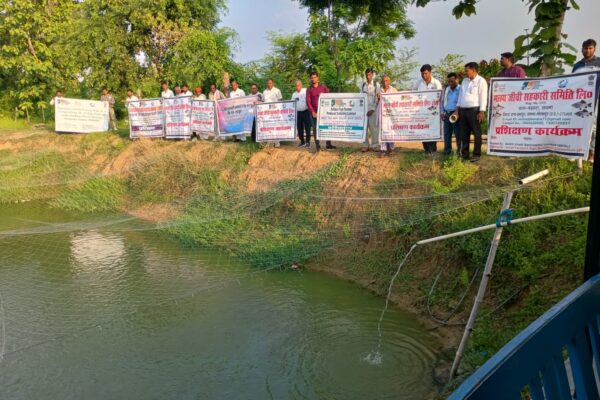An exposure visit facilitated by  Basix Krishi  for 6 FFPOs & 19 fishery cooperatives, UP at Utkarsh Agro Krishi Farm, Deoria on 27.06.2025 to exchange knowledge & promote best practices in fisheries & agri-entrepreneurship.
